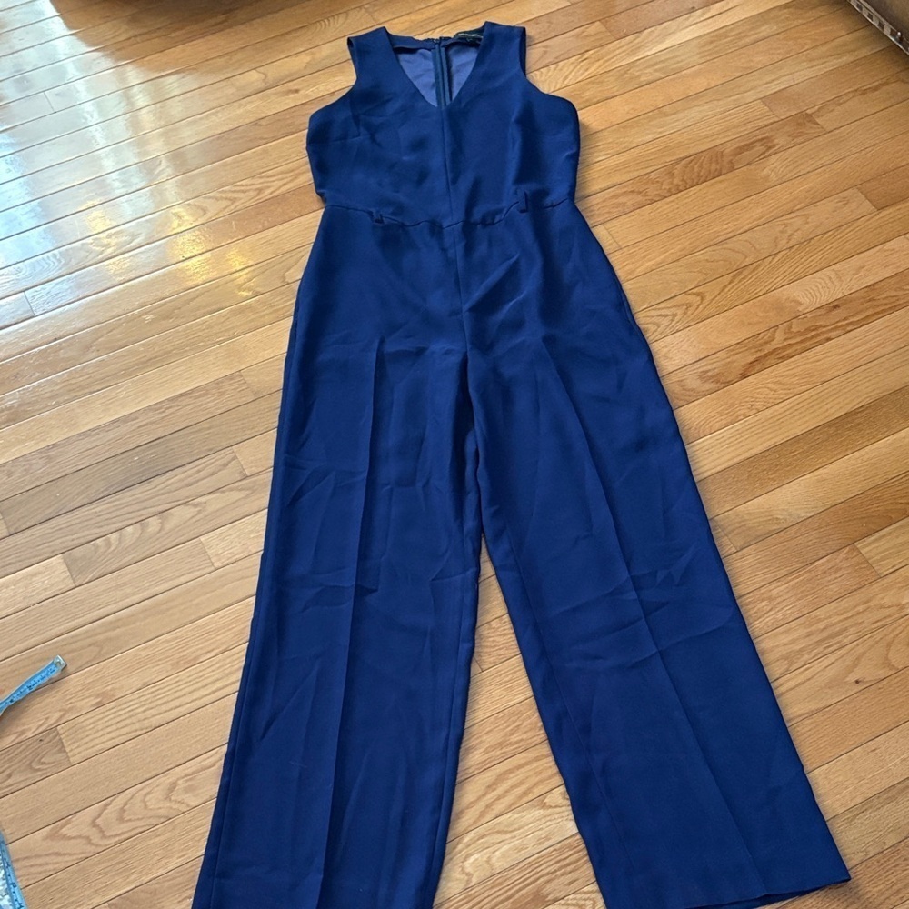 Banana Republic Navy Sleeveless Jumpsuit